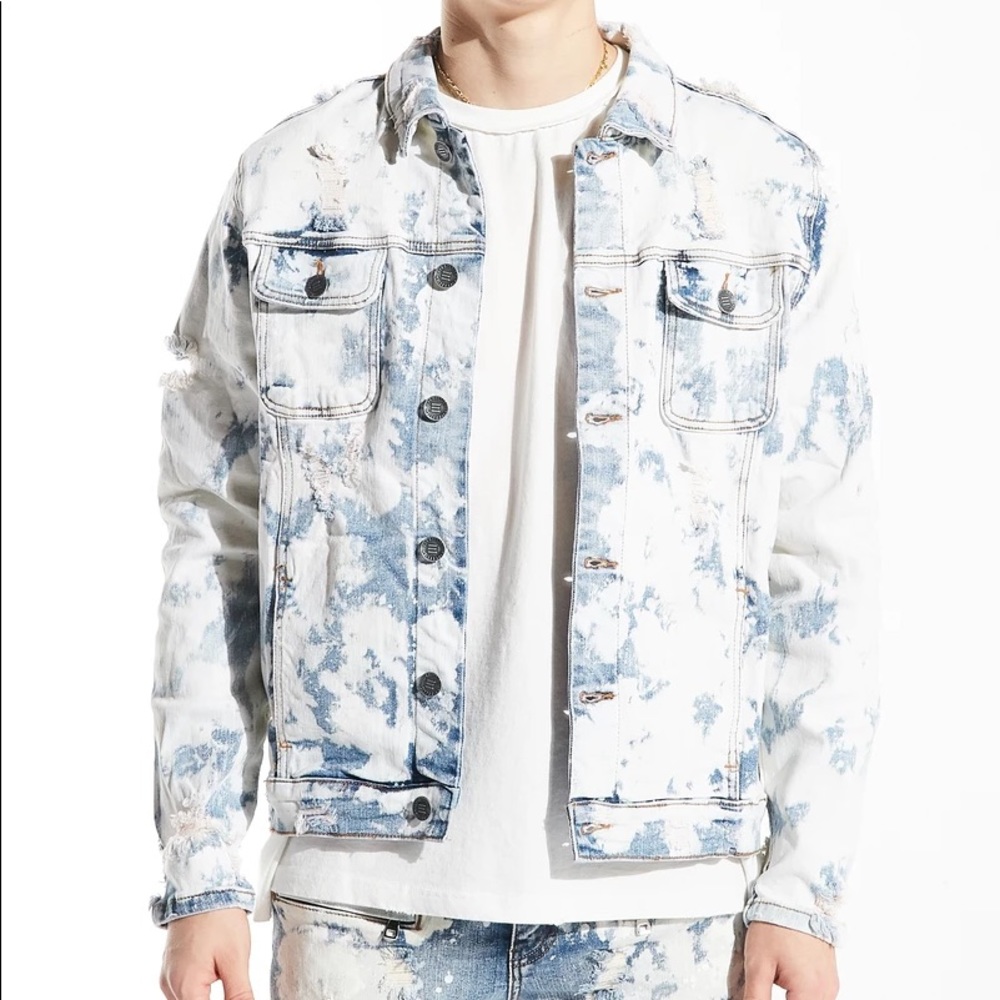 EMBELLISH PHANTOM JACKET (BLEACH ACID WASH)